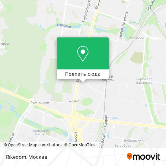 Карта метро чертаново южное
