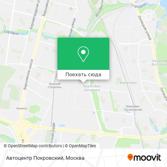 Карта Автоцентр Покровский