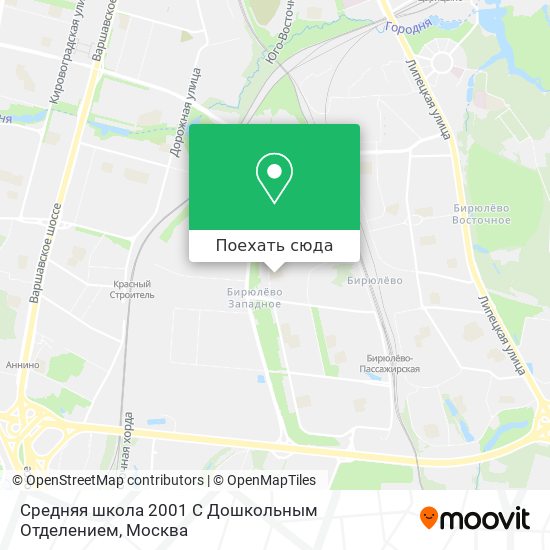 Карта Средняя школа 2001 С Дошкольным Отделением