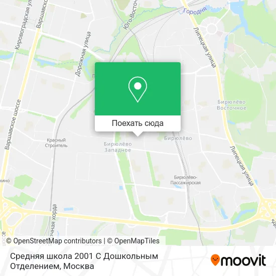 Карта Средняя школа 2001 С Дошкольным Отделением