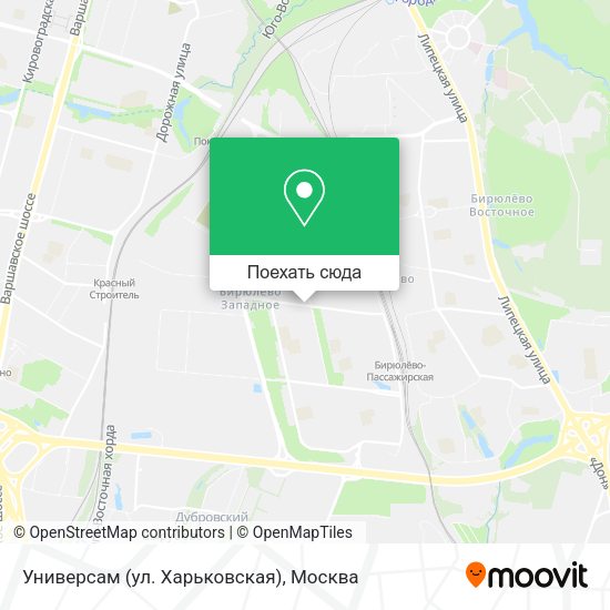 Карта Универсам (ул. Харьковская)