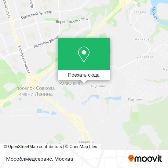 Карта Мособлмедсервис