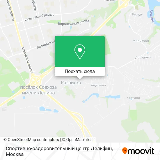 Карта Спортивно-оздоровительный центр Дельфин