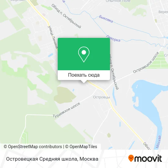 Карта Островецкая Средняя школа