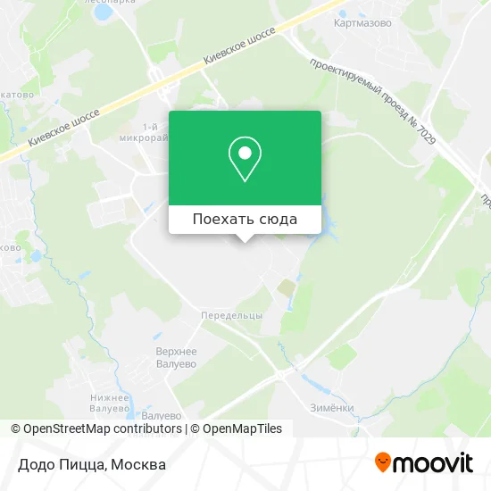 Карта Додо Пицца