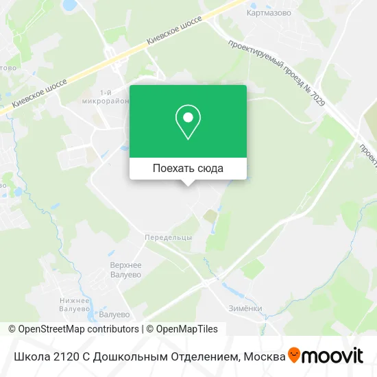 Карта Школа 2120 С Дошкольным Отделением