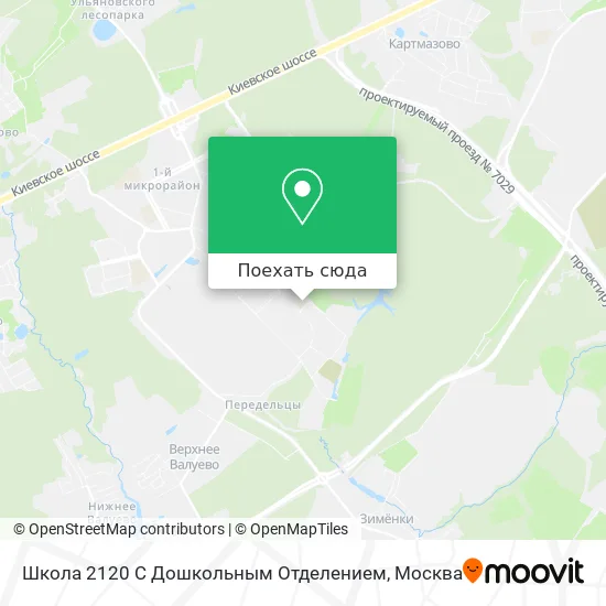 Карта Школа 2120 С Дошкольным Отделением