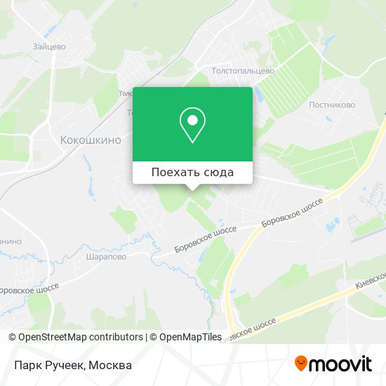 Карта Парк Ручеек