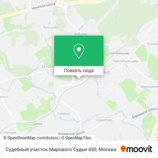 Карта Судебный участок Мирового Судьи 430