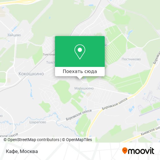 Карта Кафе