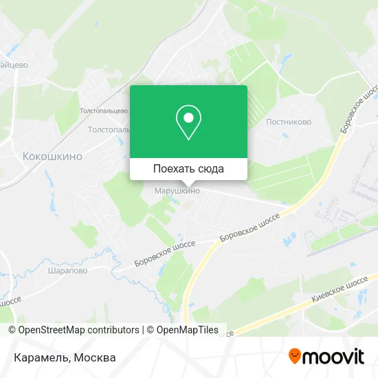 Карта Карамель