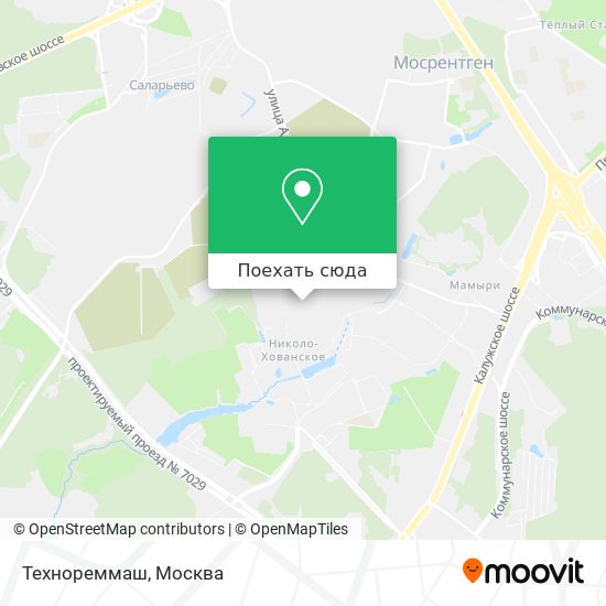 Карта Технореммаш