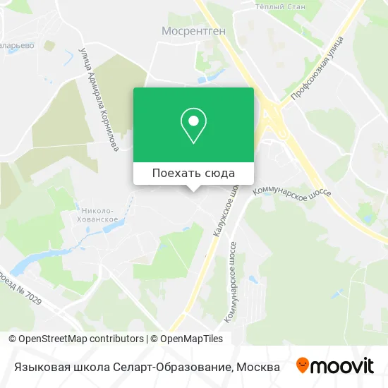 Карта Языковая школа Селарт-Образование