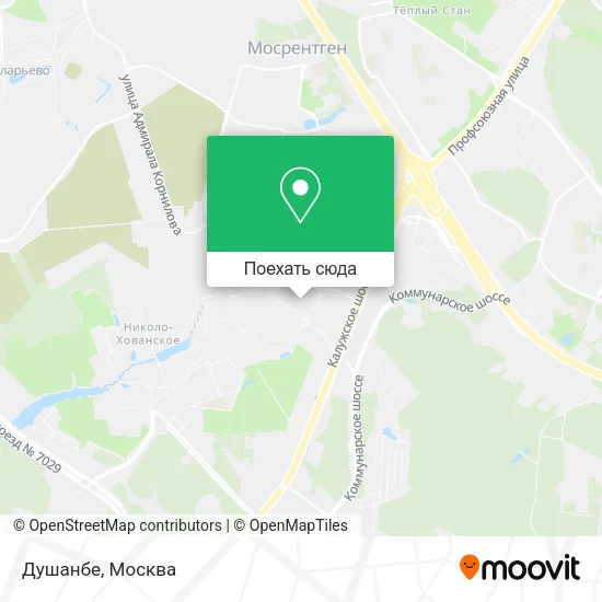 Карта Душанбе