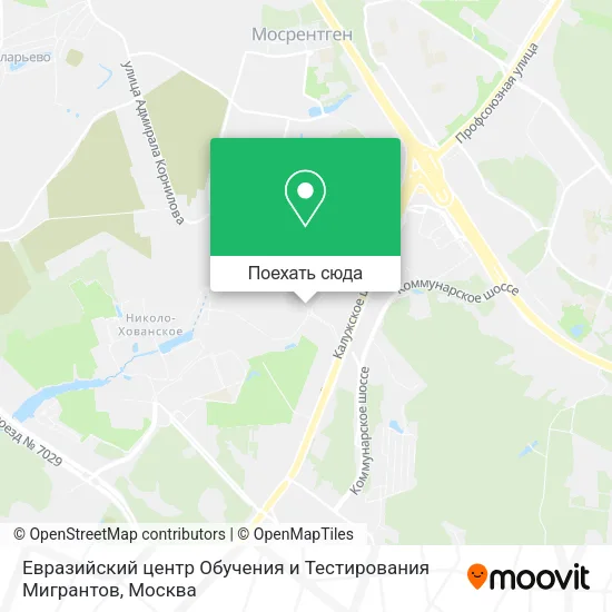 Карта Евразийский центр Обучения и Тестирования Мигрантов