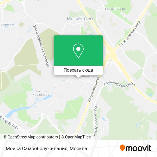 Карта Мойка Самообслуживания