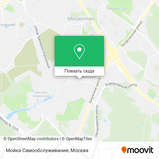Карта Мойка Самообслуживания