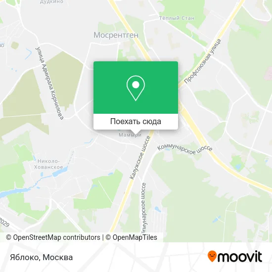 Карта Яблоко