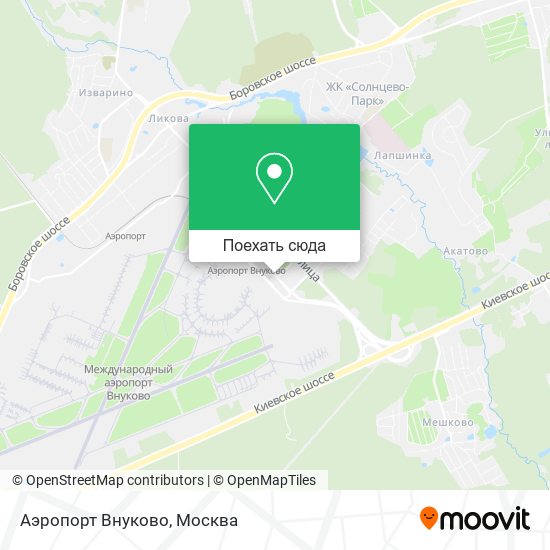 Карта Аэропорт Внуково