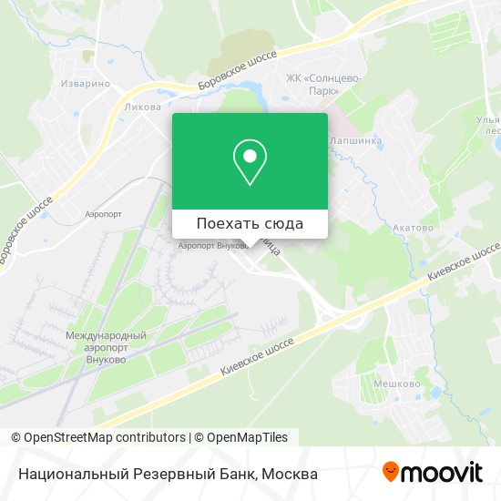 Карта Национальный Резервный Банк