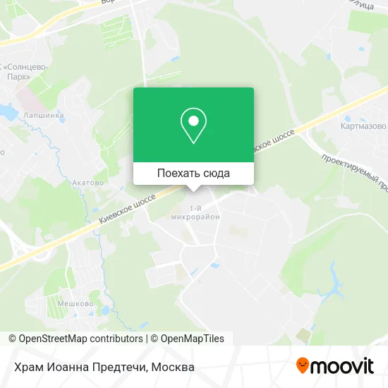 Карта Храм Иоанна Предтечи