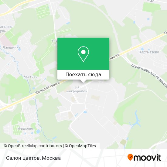Карта Салон цветов