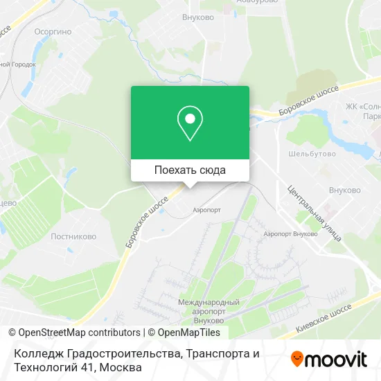 Карта Колледж Градостроительства, Транспорта и Технологий 41