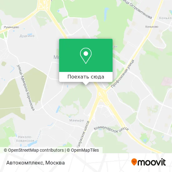 Карта Автокомплекс