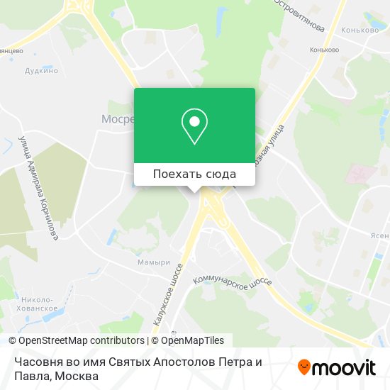 Карта Часовня во имя Святых Апостолов Петра и Павла