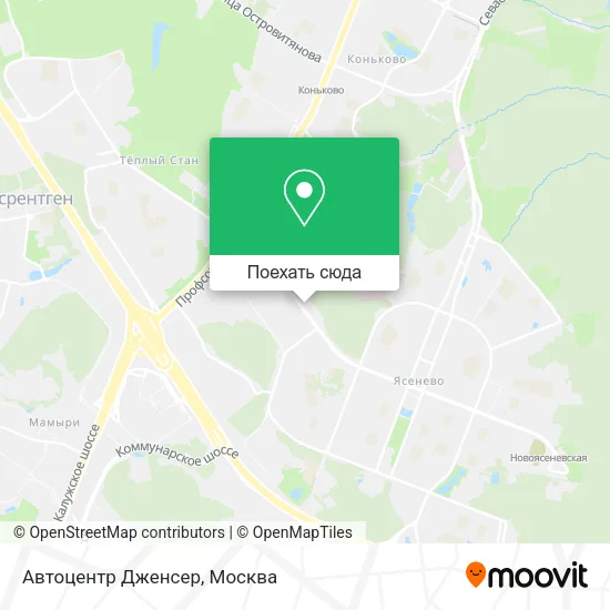 Карта Автоцентр Дженсер