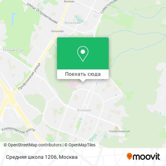 Карта Средняя школа 1206