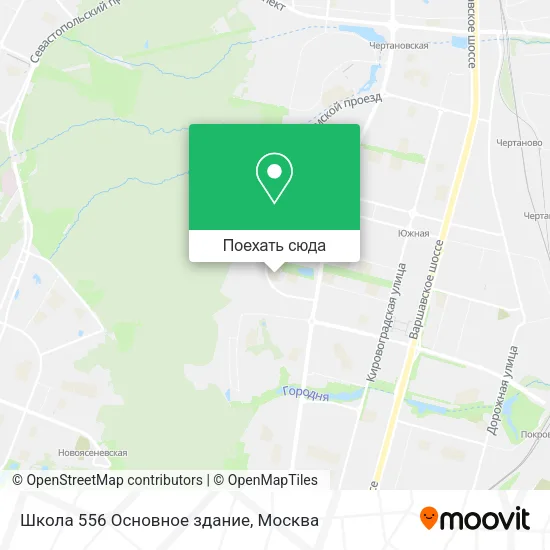 Карта Школа 556 Основное здание