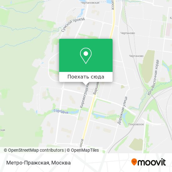 Карта Метро-Пражская