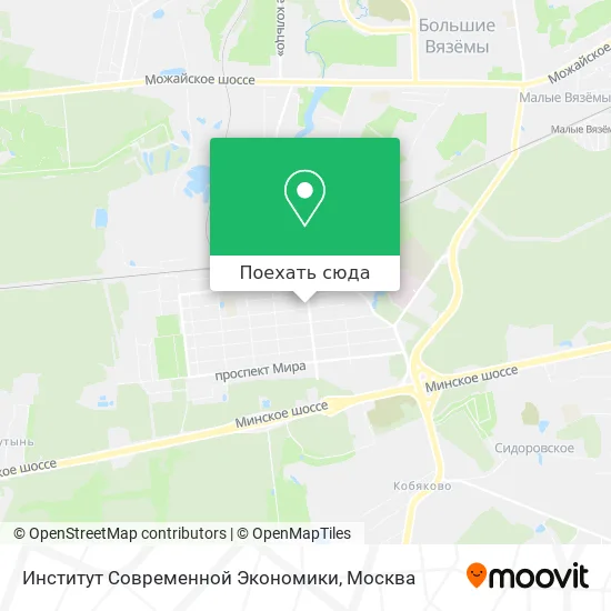 Карта Институт Современной Экономики