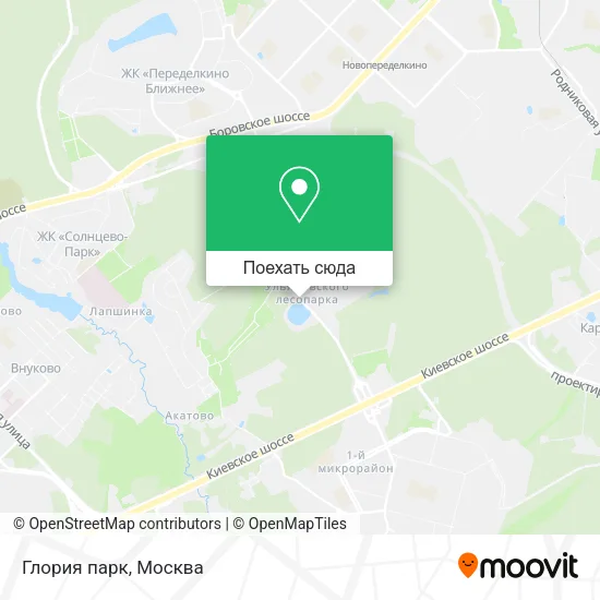 Карта Глория парк