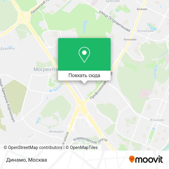 Карта Динамо