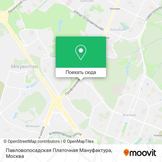 Карта Павловопосадская Платочная Мануфактура