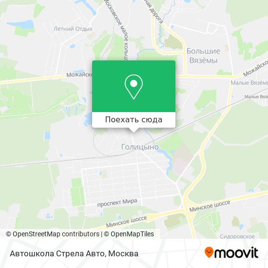 Карта Автошкола Стрела Авто
