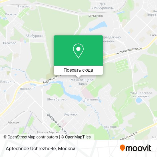 Карта Aptechnoe Uchrezhd-Ie