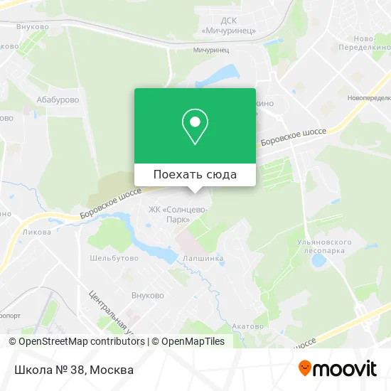Карта Школа № 38