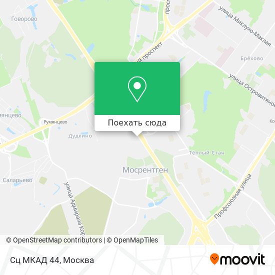 Карта Сц МКАД 44