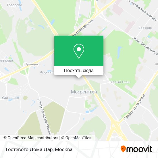 Карта Гостевого Дома Дар