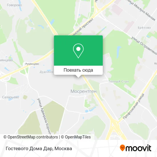 Карта Гостевого Дома Дар