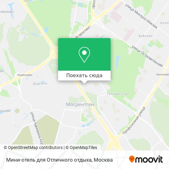 Карта Мини-отель для Отличного отдыха