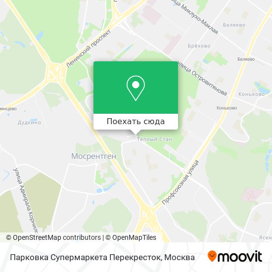 Карта Парковка Супермаркета Перекресток