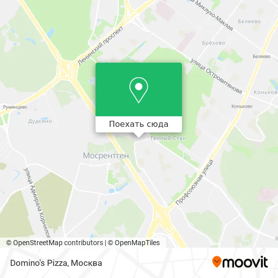 Карта Domino's Pizza