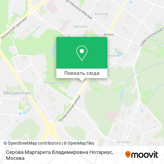 Карта Серова Маргарита Владимировна Нотариус