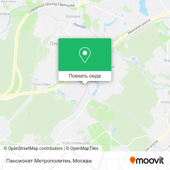 Карта Пансионат Метрополитен