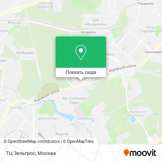 Карта ТЦ Зельгрос