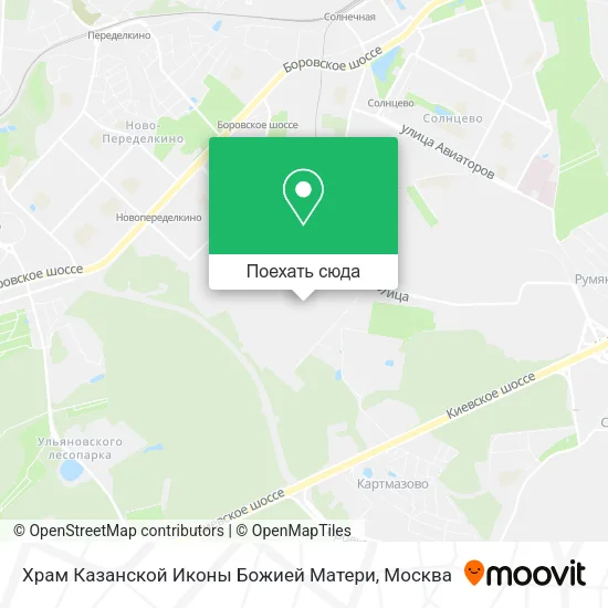 Карта Храм Казанской Иконы Божией Матери